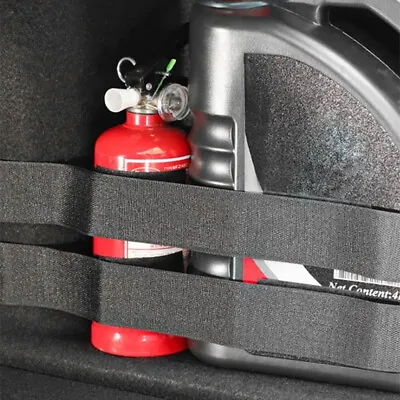 $4.84 • Buy 50cm Nylon Car Trunk Fixed Belt Fire Extinguisher Fixing Strap Black Accessories