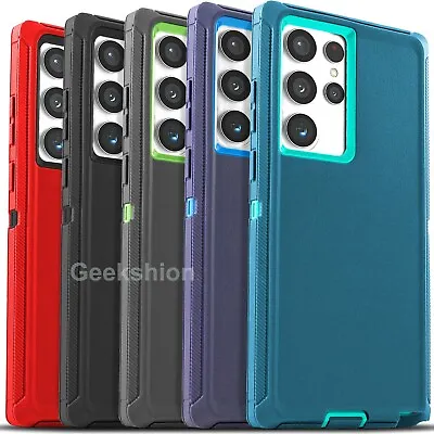 Heavy Duty Shockproof Defender Case For Samsung S23 S22 S21 Plus Ultra S20 5G • $7.98