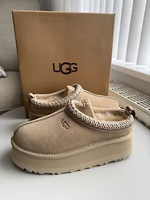 UGG TAZZ Platform Slippers Mustard Seed - Size UK 6 • £70