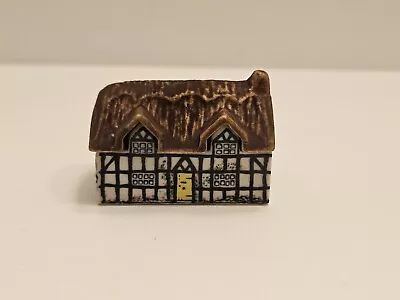 Wade Whimsey On Why Miniature English Village Porcelain Building Pump Cottage #1 • $11.95