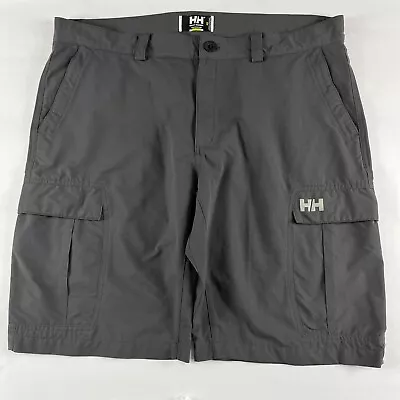 Helly Hansen Grey Sailing Nylon Outdoors Cargo Lightweight Shorts Men's W40  • £25.05