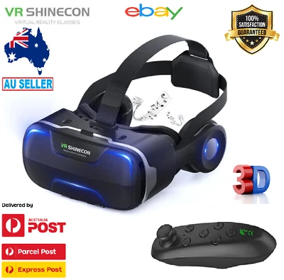 $73.49 • Buy NEW Virtual Reality 3D Shinecon WIth VR 4.0 Headset Box For Android Game Movie 