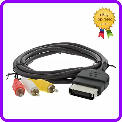 £4.99 • Buy Original Xbox AV Cable TV Lead Composite Video Audio RCA 1.5m 150cm UK Fast P&P