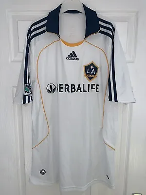 *M* 2008/09 LA Galaxy Home Football Shirt (ks) • £20