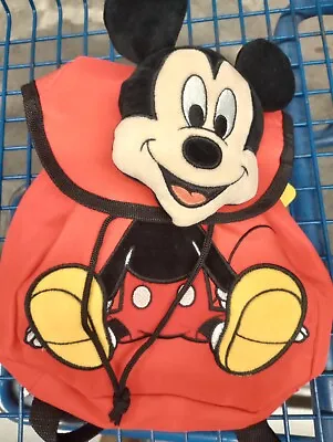 Disney Mickey Mouse Kids Plush 3D Toddler Backpack School Bookbag  10” Preschool • $20