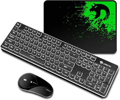$51.72 • Buy Wireless Gaming Keyboard And Mouse Set Backlit Rechargeable For PC/Laptop/Mac AU
