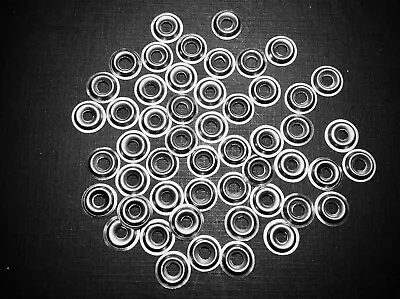 50 Pcs Chevy Buick Pontiac Cadillac #6 Flange Finish Washers Stainless Steel GM • $7