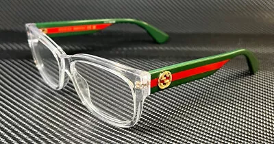 GUCCI GG0278O 016 Clear Green/Red Women's 55 Mm S Size Eyeglasses • $210.60