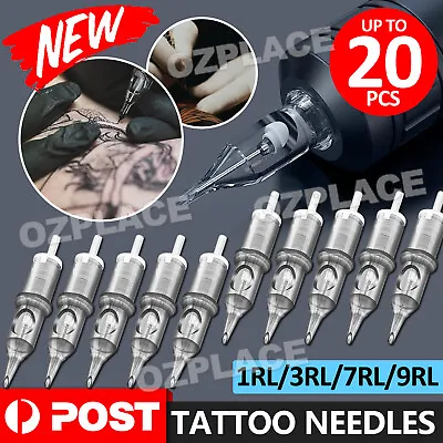 Tattoo Supplies Cartridges Needle Pen Round Liners Shader Gun Kit Machine Ink AU • $6.85