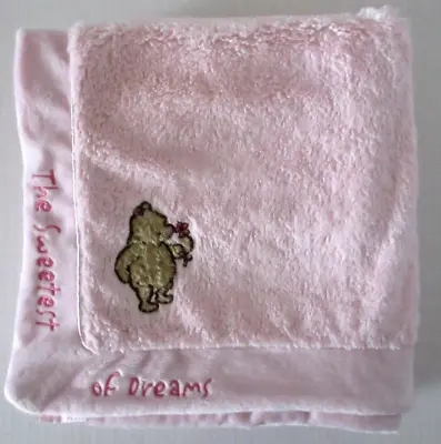 Disney Classic Pooh The Sweetest Of Dreams Pink Baby Security Blanket Lovey • $29.99