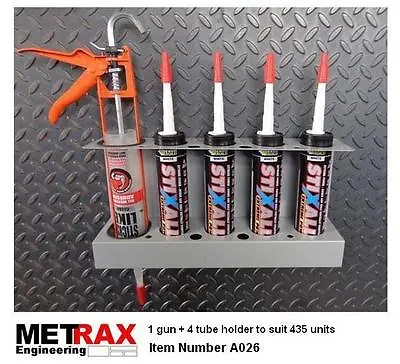 1 Gun + 4 Tube Mastic Sealant Holder Van Shed Garage Storage Tradesman Gift • £17.99