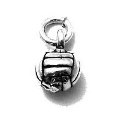 925 Sterling Silver 3D Volleyball Charm • $14.55