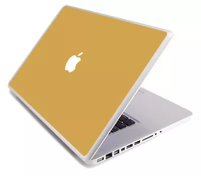 GOLD Vinyl Lid Skin Cover Decal Fits Apple MacBook Pro 17 A1297 Laptop • $9.99