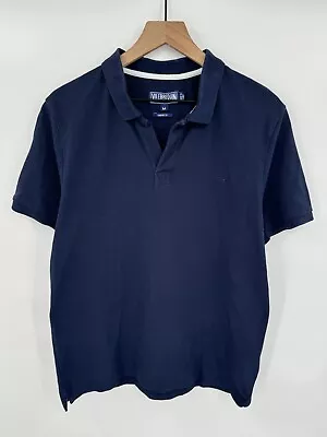 Vilebrequin Men's 100% Cotton S/S Comfort Fit Polo Shirt Navy Blue Size Medium • $33.99