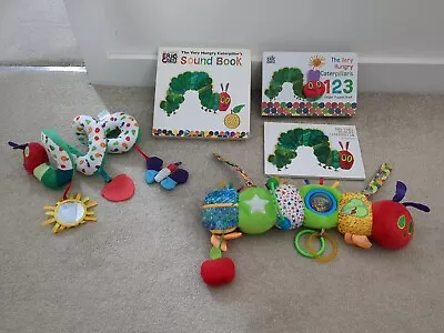 The Very Hungry Caterpillar Book & Toy Bundle Includes Pram Toys & 3 Books • £5.99