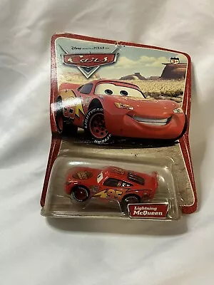 LIGHTNING McQUEEN Disney Pixar Cars Desert Series 1 2005 SEALED Card • $18.44