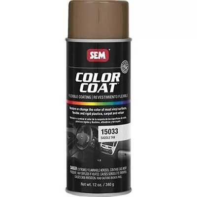 SEM COLOR COAT SADDLE TAN Vinyl Spray Auto Paint 12 Oz. SEM 15033 • $23.49