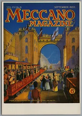 Meccano Magazine 1930 Front Cover Advert Mayfair Cards Unposted Postcard • £4.01