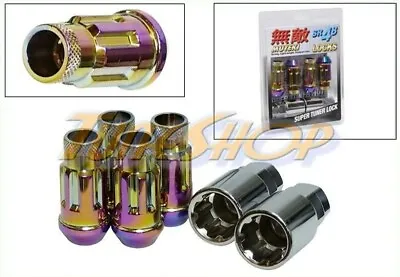 Muteki Sr48 4 Wheels Lock Lug Nuts Set 12x1.5 1.5 Acorn Rims Open End Neo-c H • $42.95