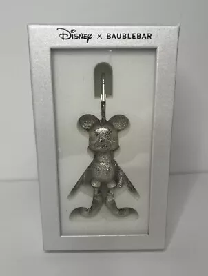 Disney X BAUBLEBAR Mickey Mouse Keychain Bag Purse Charm Silver NEW IN BOX • $27.98