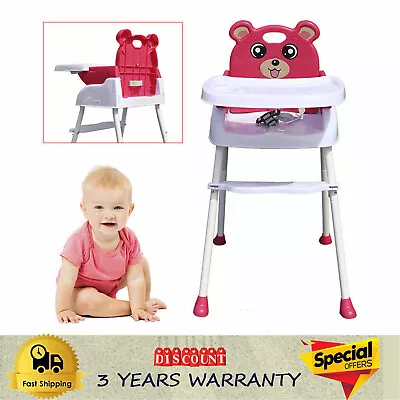 4 In 1 Baby Highchair  Infant High Feeding Seat Kids Toddler Table Chair • £17