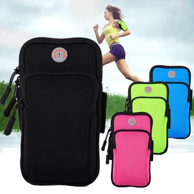 $13.19 • Buy For 4 ~6  Phones Armband Pouch Case Sports GYM Running Exercise Arm Band Holder