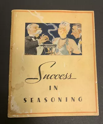 1934 Lea & Perrins Success In Seasoning Vintage Cookbook  • $8