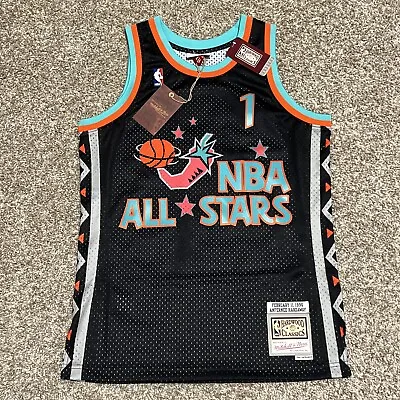 Penny Hardaway Mitchell & Ness Black 1996 All-Star Game #1 HWC Swingman Jersey M • $79.95