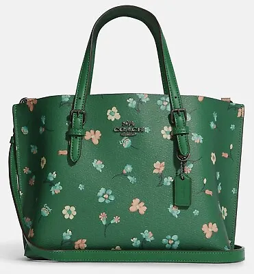 NWT Coach C8613 Mollie Tote 25 Green Mystical Floral Print • $199