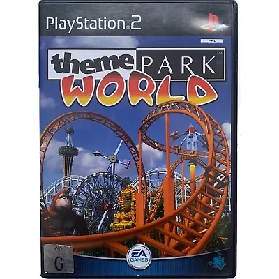 Theme Park World Sony PlayStation 2 PS2 Rollercoaster Simulation EA PAL 2000 • $11.95