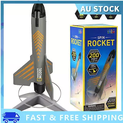 Light-Up Electric Rocket Launcher Toy For Kids 8+ - 61m Range Fun Night Play • $59.99