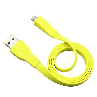 Yellow Micro USB Cable For Logitech Ultimate Ears UE BOOM Bluetooth Speaker 2ft • £5.36