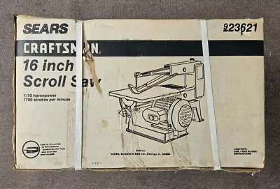 Rare NOS Vintage CRAFTSMAN 16-inch Bench-Top SCROLL SAW (923621) • $299