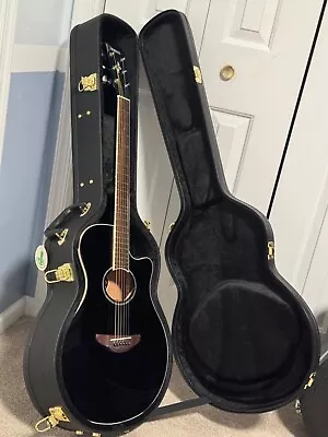 Yamaha APX600 BL Thin Body Acoustic-Electric Guitar W/ HARDCASE! • $199