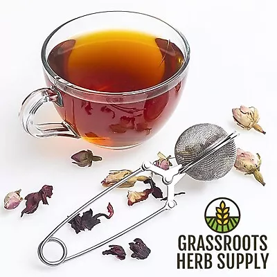 Stainless Steel Fine Mesh Tea Strainer With Handle | Loose Leaf Herbal Tea Ball • $5.95