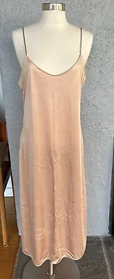 Vintage VANITY FAIR Long Maxi Full Slip Dress 34 Nude Color Nylonn Made In USA • $27