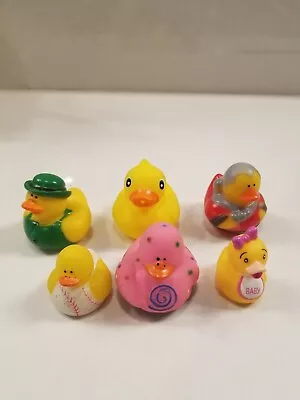 Lot Of 6 Rubber Ducks Dashboard Duckies D10 • $7.99