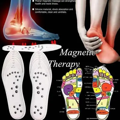 £5.35 • Buy Magnetic Massage Shoe Insoles Acupressure Foot Therapy Reflexology Pain Relief