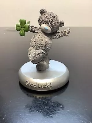 £10.95 • Buy Me To You Bear Figurine Ornament Tatty Teddy Cake Topper Good Luck Clover