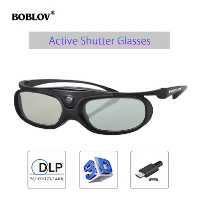£16.45 • Buy BOBLOV 3D Active Shutter Glasses Projector DLP-Link Eyewear For Sony Acer BenQ
