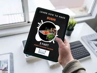 How To Make Sushi Learn From Home 3 Part Video Course On DVD-Rom And D/L Link • £4.95