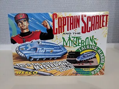 Captain Scarlet And The Mysterons Talking Alarm Clock Wesco 1993 • £25