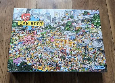 Mike Jupp's I Love Car Boot Sales 1000 Pc Jigsaw - Gibsons - Brand New & Sealed! • £17.99