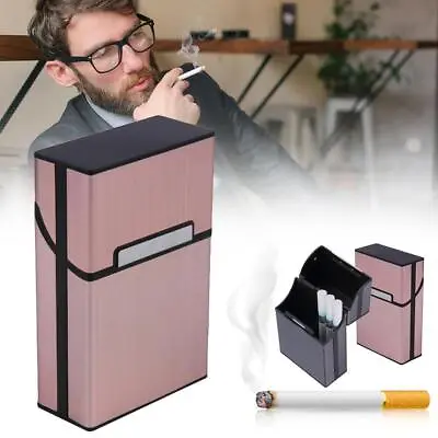 £3.30 • Buy Metal Cigarette Case Aluminum Tobacco Holder Storage Container Box Pocket
