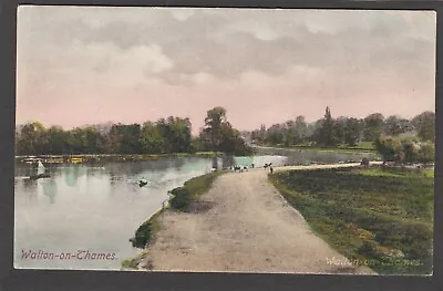 Postcard Walton On Thames Surrey Early View Of River • £6.99