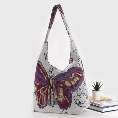 £12.99 • Buy Womens Tote Bag Large Ladies Shopping Shoulder Commuting Canvas Butterfly Bag