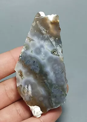 Collection ! Amazing Orbicular Ocean Jasper Agate Small Druzy Slab Reiki Stone • $0.93