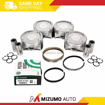 Pistons W/ Rings Fit 02-06 Honda CR-V 2.4L DOHC 16V K24A • $129.95