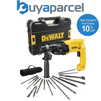 £115.99 • Buy Dewalt D25033K 240v SDS Plus Hammer Drill 3 Mode + 17 Piece Bit Set Point Chisel