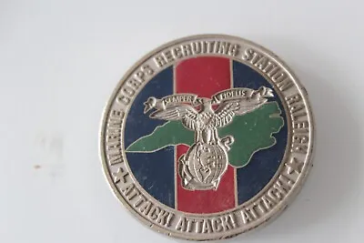 United States Marine Corps Recruiting Station Raleigh Challenge Coin • $5.01